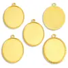 Accesorios para Joyería de Aleación DIY Piedra de Tiempo Base Ovalada Pulsera Base Decorativa para Colgante C107