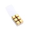 Conjunto de Cápsulas de Gelo Metálicas de Aço Inoxidável 304 Dourado Gelo Tártaro Metal Cápsulas de Gelo Conjunto Bebida Cerveja Uísque Cubos de Gelo de Aço Inoxidável
