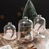 Recipiente de Exibição Multifuncional de Vidro Transparente Abajur para Aromaterapia Tampa para Alimentos Enfeites Decorativos para Casa Tampa Difusora de Pedra para Aromaterapia