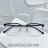 Nueva Moda para Hombre Negocios Montura Cuadrada Ceja Estante Montura de Gafas Tendencia de Moda Mismo Estilo Xiaohongshu Aleación Montura Completa