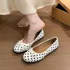 Zapatos de mujer estilo hada con lazo y lunares, novedad otoño 2026 versión coreana, mocasines planos bajos cómodos de suela blanda