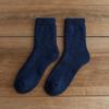 Meias de lã super grossas inverno quentes grossas meias de lã de coelho masculinas meias grossas de terry com forro de fleece meias de lã atacado