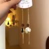 Té de Leche Marrón Maillard Gotas de Agua Geométrico Resina Aretes Elegantes Pendientes de Moda Lujo Ligero Sentido de Alta Gama Pendientes para Mujer