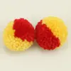 Venda Direta da Fábrica 3/3,5/4/4,5/5/6cm Poliéster Bola de Lã Grossa Combinação de Cores Bola de Pelúcia Pingente Decorativo