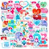 50 piezas de pegatinas creativas para enfermera Bixin transfronterizo Amazon ropa blanca ángel enfermera festival pegatinas decorativas creativas personalizadas
