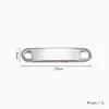 Colgante de Acero Inoxidable Caliente Curvado de Marca Rectangular con Doble Agujero para Conexión de Pulsera Curva DIY Accesorios de Joyería