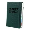 Libreta de Horario Chino-Inglés Transfronteriza 2027 Libreta de Registro de Autodisciplina Una Página por Día Libreta de Trabajo con Impresión de Logo