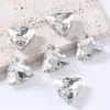 Garra de Triángulo Diamante Cristal Vidrio Cosido a Mano Diamante DIY Ropa Vestido de Novia Zapatos Bolsa Accesorios para el Cabello Accesorios Pegajoso y Cosible