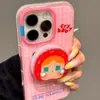 Funda Magnética de Bebé Llorando de Dibujos Animados Linda Adecuada para Funda de Teléfono Apple 16 Pro Max iPhone 15 Dos en Uno 14 Soporte 13