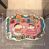 Alfombra de baño de dibujos animados, felpudo de bienvenida de Crayon Shin-chan, alfombra de baño absorbente y antideslizante, felpudo para la entrada de la sala de estar, disponible para entrega