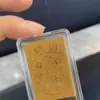 Ouro Puro 999 Adesivo de Telefone de Ouro 2mg Princesa Fique Rica Rápido, Deus da Riqueza Atrai Fortuna com Suporte Adesivo, em Estoque, Atacado de Fábrica