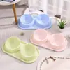 Comedero Inclinado para Mascotas de 15°, Anti-Hormigas, Doble Tazón de Acero Inoxidable, Anti-Golpes, Protección de la Columna Cervical, Comedero Saludable, Bebedero, Fácil de Limpiar