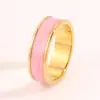 Conjunto de Pulsera de Acero de Titanio y Anillo de Esmalte, Pulsera Sencilla de Esmalte para Mujer, Anillo de Alta Gama para DIY, Pulsera que no se decolora