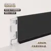 Zoclo de Aleación de Aluminio 6cm 8cm Extremadamente Estrecho Negro a Presión Zoclo Metálico Curvado Zoclo de Aleación de Aluminio