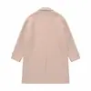 Casaco de Lã Masculino Transfronteiriço 2026 Outono/Inverno Novo Estilo Estilo Britânico Retrô Sobretudo de Lã Moda Comprimento Médio Roupas Masculinas