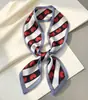 Lenço Pequeno Estampado Primavera e Outono Dongdaemun para Mulheres, Pequena Decoração de Fita, Laço para Bolsa, Lenço de Seda, Venda por Atacado de Lenços, Laço, Pequeno Estilo Chanel
