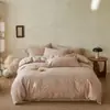 Conjunto de cama de quatro peças em algodão de fibra longa de grau A com 100 fios, feito inteiramente de algodão puro, novo design de 2025, estilo de luxo leve e de alta qualidade, adequado para o quarto principal