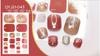 Qyj Aurora Pegatinas para Uñas Ultra Delgadas Sin Costuras con Pedrería Calcomanías Sencillas para Uñas de los Pies de Mujer