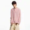 Camiseta de Manga Larga para Hombre Primavera y Otoño 2026, Delgada, Corte Limpio, Estilo Lazy Old Money, Corte Holgado Vintage, Camisa con Protección Solar