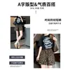 Shorts Esportivos Estampados de Leopardo para Mulheres, Corte Solto, Novo Estilo 2026, Shorts Slimming de Pernas Retas, Cintura Alta, Calças Petite de Pernas Largas