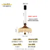 Candelabro Creativo Medieval para Restaurante Iceberg Gota de Agua Color Nogal Retro Dormitorio Bar Francés Espectro Completo Candelabro Pequeño