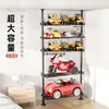 Prateleira de Armazenamento Infantil de Primeira Linha com Furos Armazenamento de Bicicleta de Bebê Armazenamento de Roupas Prateleira de Armazenamento com Cabide para Quarto