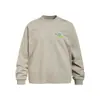 Camiseta de Manga Larga con Estampado Creativo de Letras y Estrellas para Hombre, Top Holgado Casual Estilo Callejero Cuello Redondo para Primavera y Otoño