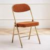 Silla Plegable, Silla con Respaldo para el Hogar, Silla de Oficina Sencilla, Silla para Capacitación/Dormitorio, Silla para Puesto de Comida, Taburete para Restaurante de Hot Pot