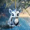 Adornos Navideños de Acrílico con Patrón de Pequeño Dragón Lindo Transfronterizos Decoraciones para Árbol de Navidad Interior de Casa y Coche Navidad