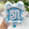 Qizhenkai Pingente de Crachá com Letra Única Tecido Não Tecido Produto Artesanal Suporte para Shows de Celebridades Ornamento Pendurado Refletivo
