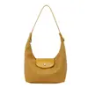 2026 Nueva Bolsa Tejida de Hombro Cruzado de Mano Bolso de Media Luna Bolso Dumpling Bolso de Media Luna Bolso Longchamp de Hombro Único de Moda