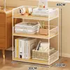 Prateleira de Balcão em Camadas Multicamadas Estante de Mesa Estante de Mesa Armazenamento Dormitório de Estudantes Escritório Armazenamento de Mesa