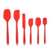 Set de Utensilios de Silicona para Hornear Más Vendidos Transfronterizos, Set Desmontable de 6 Piezas, Espátula de Grado Alimenticio para Cocina, Brocha para Crema, Set de Raspadores