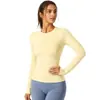Fábrica de origen [procesamiento y personalización] Etiqueta privada OEM / Personalización ODM / Nuevo estilo 2026 ropa de yoga sin costuras de manga larga