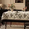 Toalha de Mesa Retrô Francesa Impermeável e à Prova de Óleo Sem Lavagem Novo Estilo 2026 Toalha de Mesa Anti-Escaldamento Luxo Leve Toalha de Mesa de Café de Alta Qualidade