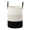 Cesto de Armazenamento Grande de Algodão Trançado, Cesto para Diversos, Cesto para Roupa Suja, Cesto para Armazenamento de Brinquedos Infantis, Cesto de Armazenamento