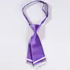 Corbata de moño sombría para mujer Estilo coreano Estudiante de campus Corbata perezosa de cabeza plana con forma de cuchillo Ropa de negocios Corbata corta de cabeza plana con forma de cuchillo para mujer