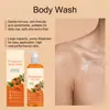 Gel de Ducha Fresco de Caqui Refrescante Limpieza Corporal y de Piel Espuma Hidratante Gel de Ducha Fácil de Enjuagar