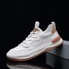 Tenis para Hombre Transpirables de Cuero Genuino Zapatos para Hombre 2025 Verano Nuevo Estilo Orificio Recortado Zapatos Casuales Deportivos Zapatos Blancos a la Moda