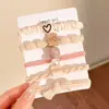 Gomas para el Cabello Color Café para Niñas, Cola de Caballo Alta Semi-Atada o Completamente Atada, Bandas Elásticas para el Cabello Melard, Anillos Elásticos de Alta Elasticidad para Niños Niñas