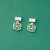 Nuevo Colgante Despertar León Chino Estilo Plata de Ley S925 Material de Accesorios de Plata para Pulsera de Cristal Wenwan DIY
