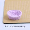 Cesta tridimensional multicolor de dibujos animados hecha a mano para accesorios de joyería DIY, resina de pegamento de crema, paquete de materiales de accesorios pequeños al por mayor
