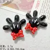 Terno Preto Nini de Bolinhas Vermelhas Acessórios de Resina Cola Branca DIY Grampo de Cabelo Faixa de Cabeça Copo de Água Chaveiro Pequenos Acessórios