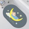 Alfombrilla absorbente de diatomeas para baño, alfombrilla antideslizante para puerta de baño, alfombrilla para inodoro