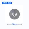 Etiqueta Adhesiva con Chip NFC Inlay Húmedo Chip 213 215 Etiqueta Digital Etiqueta NFC Antimagética Adhesivo Etiqueta Anti-Metal