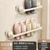 Estante para zapatillas con ventosa para baño, sin perforaciones, para almacenamiento de zapatos, artefacto de almacenamiento para escurrir, estante para colgar en la pared del inodoro.