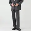 Pantalones de vestir rectos para hombre de primavera y otoño Versátiles Modernos Elegantes Casuales Largos Estilo Hong Kong Holgados Caída Pantalones de traje