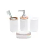 Popular Transfronteiriço Suprimentos de Banheiro Banheiro Sete Peças Estilo Europeu Conjunto de Higiene Pessoal para Banheiro Copo para Enxaguar a Boca Conjunto de Copos para Escovar os Dentes