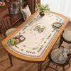 Jogo Americano Oval para Mesa de Jantar 2026 Novo Modelo Toalha de Mesa de PVC Impermeável, à Prova de Óleo, Resistente ao Calor, Lavável Protetor de Mesa em Forma de Arco