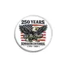 Colección de Insignias Conmemorativas del 250 Aniversario Transfronterizo de Estados Unidos Patrón de Águila Broche de Bandera Pin Redondo Regalo Creativo
